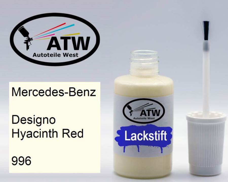 Mercedes-Benz, Designo Hyacinth Red, 996: 20ml Lackstift, von ATW Autoteile West.